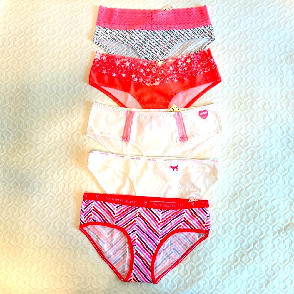 Victoria's Secret Pink and Red Panties Collection